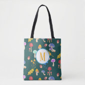 Pilze aus dem Whimsiswald | Monogramm Tasche (Vorderseite)
