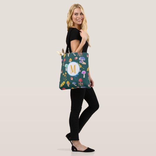 Pilze aus dem Whimsiswald | Monogramm Tasche (Am Model)