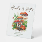 Pilze aus dem Wildwald Babyduschgeschenke Sockelschild (Vorderseite)