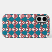 Pilze aus Toadstool - Rot blaue weiße Punkte Case-Mate iPhone Hülle (Rückseite (Horizontal))