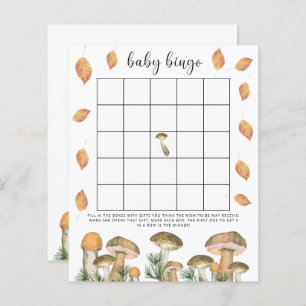 Pilze - Baby-Dusche-Bingo-Spiel