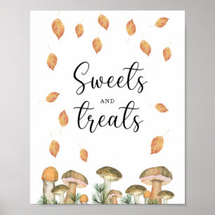 Pilze - Babyparty Süßigkeiten und Geschenke Poster