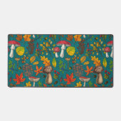 Pilze, Blätter, Nüsse und Beeren im Herbst auf bla Schreibtischunterlage (Vorderseite)