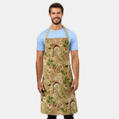 Pilze, Blume und Blätter Schürze (Getragen)
