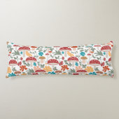 Pilze & Blumen Mitte Jahrhundert Modernes Muster Seitenschläferkissen (Vorderseite)