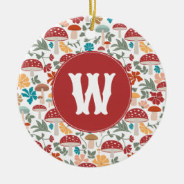 Pilze & Blumenzwiebeln Mittelalter Modernes Monogr Keramik Ornament