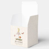 Pilze Butterflies Woodland Girl Babydusche Geschenkschachtel (Geöffnet)