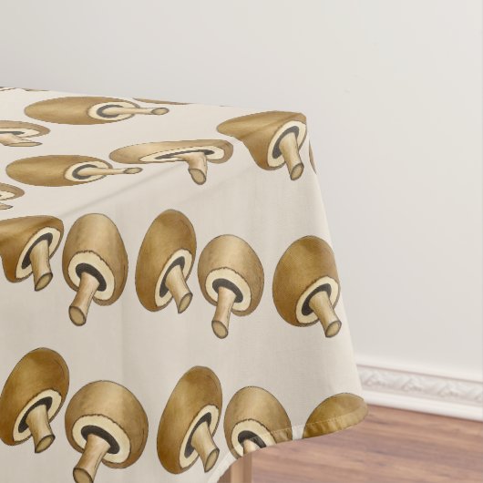 Pilze Button Portabella Fungi Pizza Toppings Tischdecke (Beispiel)