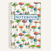 Pilze Cotattcore Illustriert Fungi Notizblock (Vorderseite)