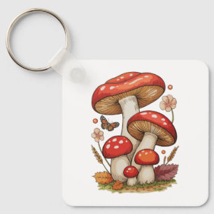 Pilze Cottagecore Sublimation Goblincore Schlüsselanhänger