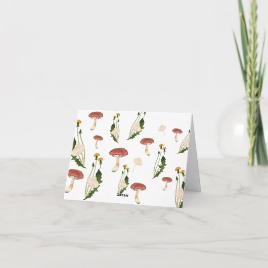 Pilze - Danke Karte (Rückseite)