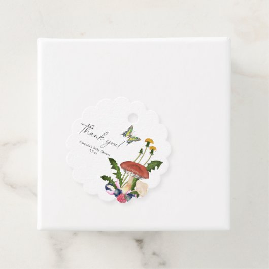 Pilze - Danke Karte Geschenkanhänger (Beispiel)