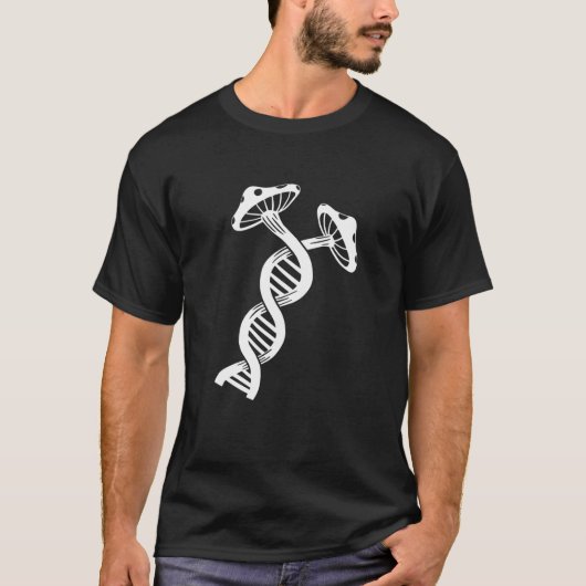 Pilze DNA - Vegane Pilze Pilzjagd - Mushr T-Shirt (Vorderseite)