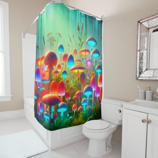 Pilze Duschvorhang (Beispiel)