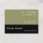 Pilze, Efeu, Steine Visitenkarte (Rückseite)