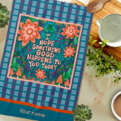 Pilze Etwas Gutes Zitat Name Kariert Stilvoll Geschirrtuch