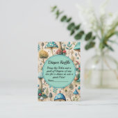 Pilze Fairyland Baby Dusche Windelwanne Begleitkarte (Stehend Vorderseite)