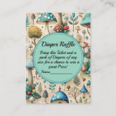 Pilze Fairyland Baby Dusche Windelwanne Begleitkarte (Vorderseite)