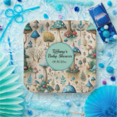 Pilze Fairyland Babydusche Pappteller (Party)