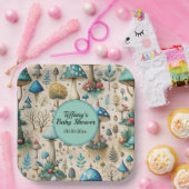 Pilze Fairyland Babydusche Pappteller (Party)