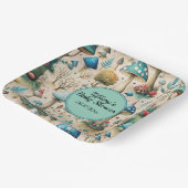 Pilze Fairyland Babydusche Pappteller (Gewinkelt)