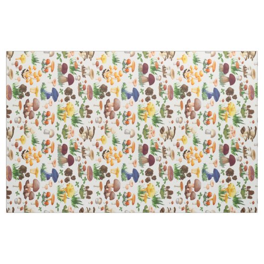 Pilze farbenfroh stoff (Yard (91,4 cm))