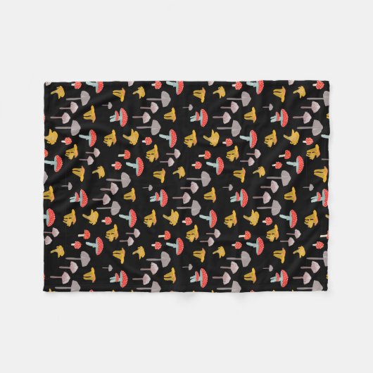 Pilze Fleecedecke (Vorderseite (Horizontal))