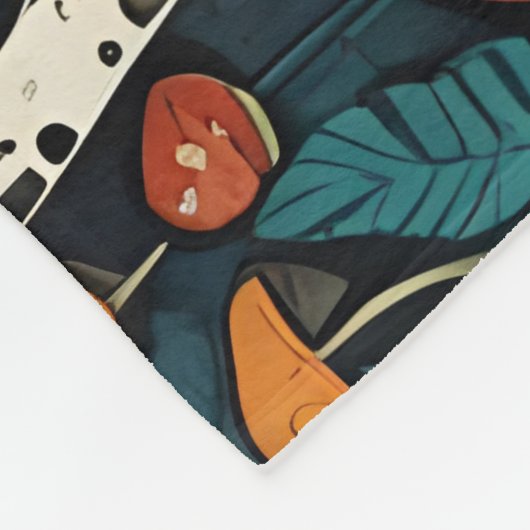 Pilze Fleecedecke (Ecke)