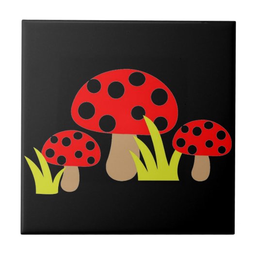 Pilze Fliese (Vorderseite)