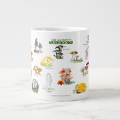Pilze - gemeinsame Namen Jumbo-Tasse (Vorderseite)