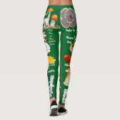 Pilze (genießbar und medizinisch) Leggings (Rückseite)