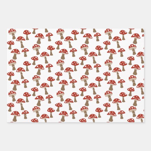 Pilze-Geschenk Wrap-Set Geschenkpapier Set (Vorderseite)