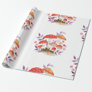 pilze geschenkpapier