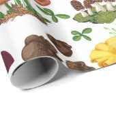 Pilze Geschenkpapier (Rolleneckpunkt)