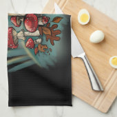 Pilze Geschirrtuch (Viertel Falte)