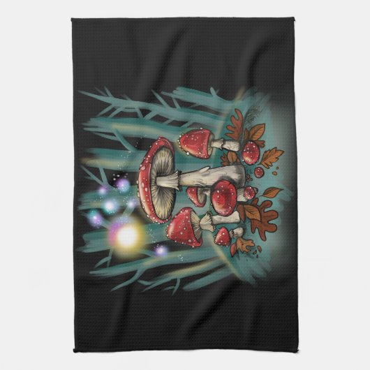 Pilze Geschirrtuch (Vertikal)