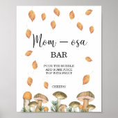 Pilze Herbst Mon-osa-Bar Poster (Vorne)