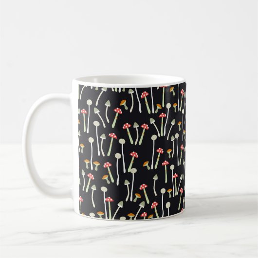 Pilze, Herbst, Muster Kaffeetasse (Links)