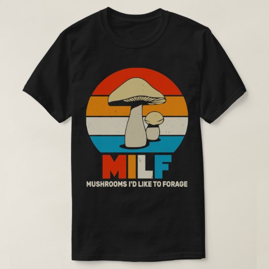 Pilze ID like Futter Retro Vintag T-Shirt (Design vorne)