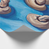 Pilze im blauen Hintergrund, 1929 von Hartley Geschenkpapier (Ecke)