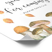 Pilze im Herbst - Danke, dass du gekommen bist Poster (Ecke)