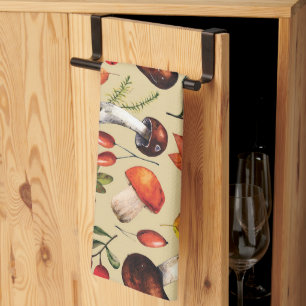 Pilze im Herbst Geschirrtuch