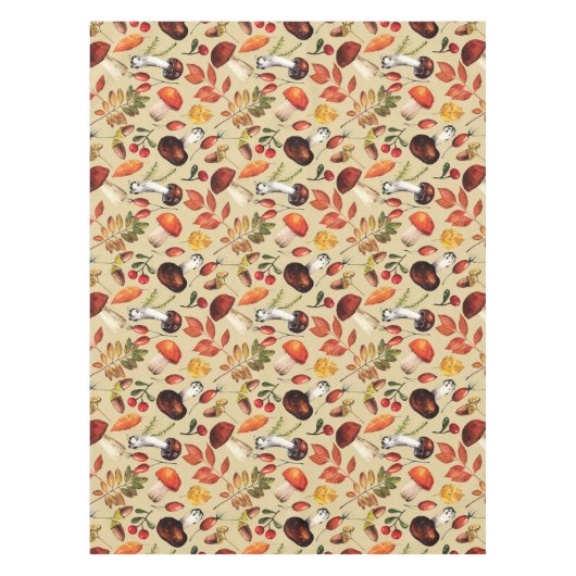 Pilze im Herbst Tischdecke (Vorderseite)