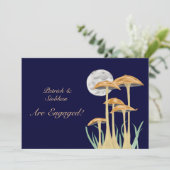 Pilze im Mondlicht Einladung (Stehend Vorderseite)