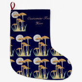 Pilze im Mondlicht Großer Weihnachtsstrumpf (Vorderseite)