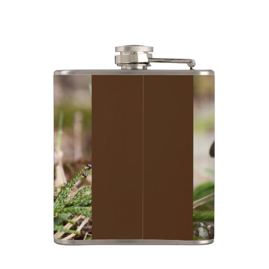 Pilze im Wald Flachmann (Rückseite)