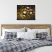 Pilze im Wald Leinwanddruck (Insitu (Schlafzimmer))