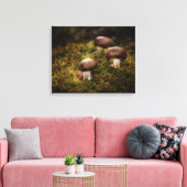 Pilze im Wald Leinwanddruck (Insitu (Wohnzimmer))