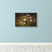 Pilze im Wald Leinwanddruck (Insitu (Holzboden))