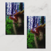 Pilze im Wald Visitenkarte (Vorne/Hinten)